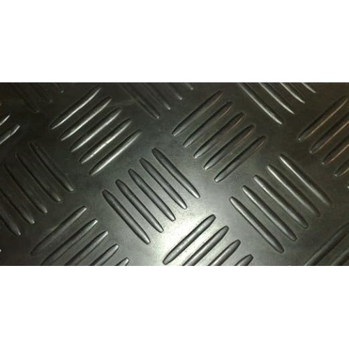 Pavimento de goma con relieve REJILLA NEGRO